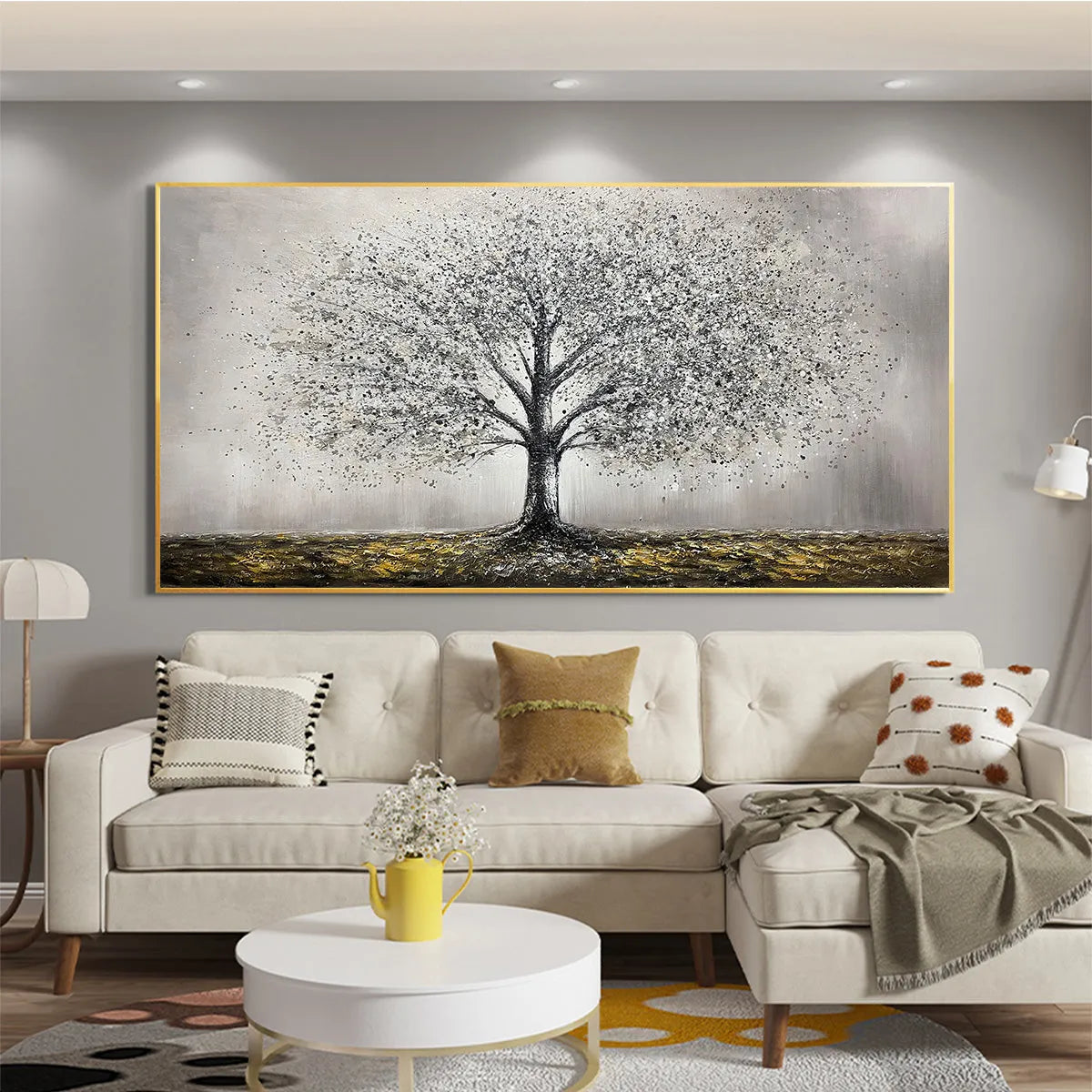 GOLDEN ROOTS: Tree Painting with Textured Gold Ground