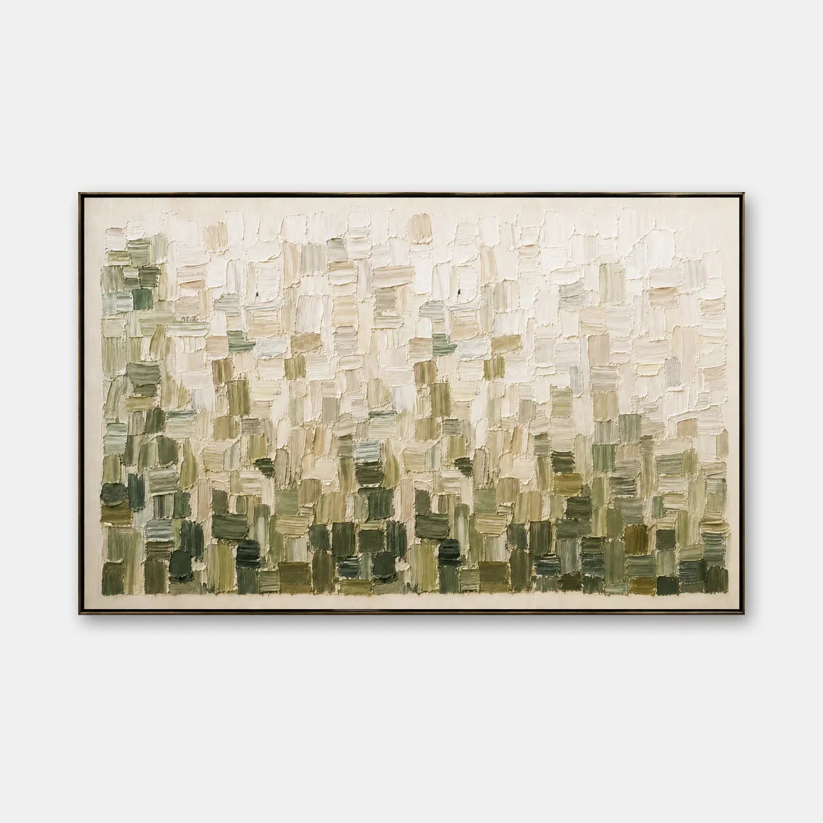WHISPERING WINDS: Textured Abstract Landscape Oil Painting