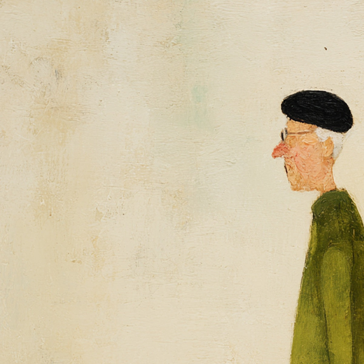 A LIFETIME'S WALK: Charming Figurative Art of an Elderly Couple and Their Dog