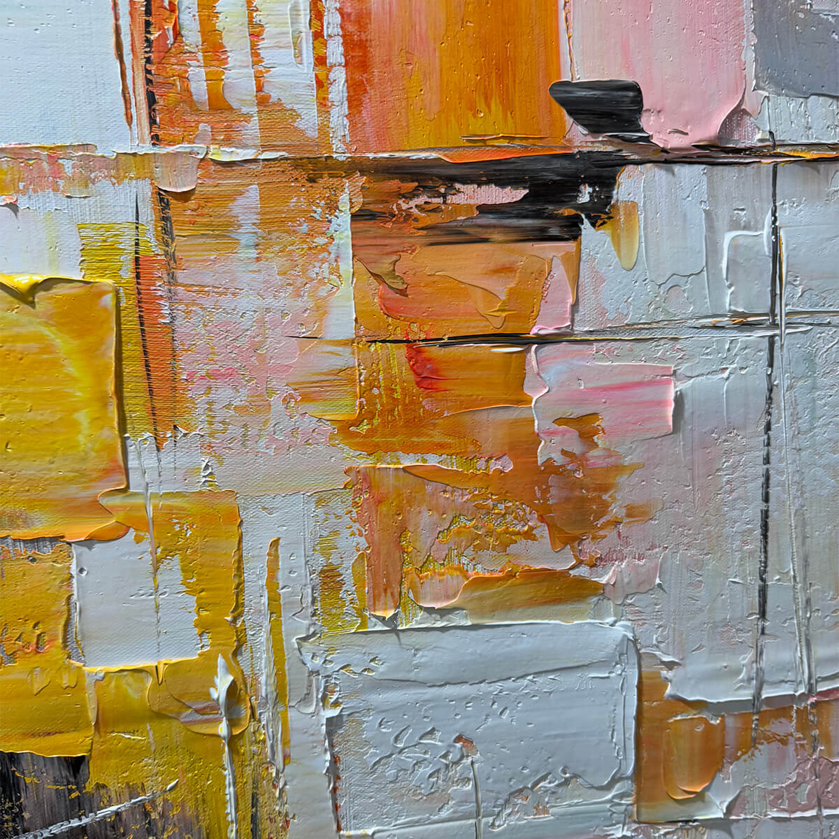 Colorful Abstract Painting, Textured Wall Art, Vertical Canvas, Modern Art