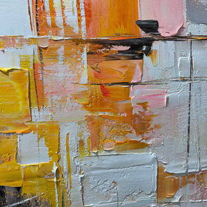 Colorful Abstract Painting, Textured Wall Art, Vertical Canvas, Modern Art