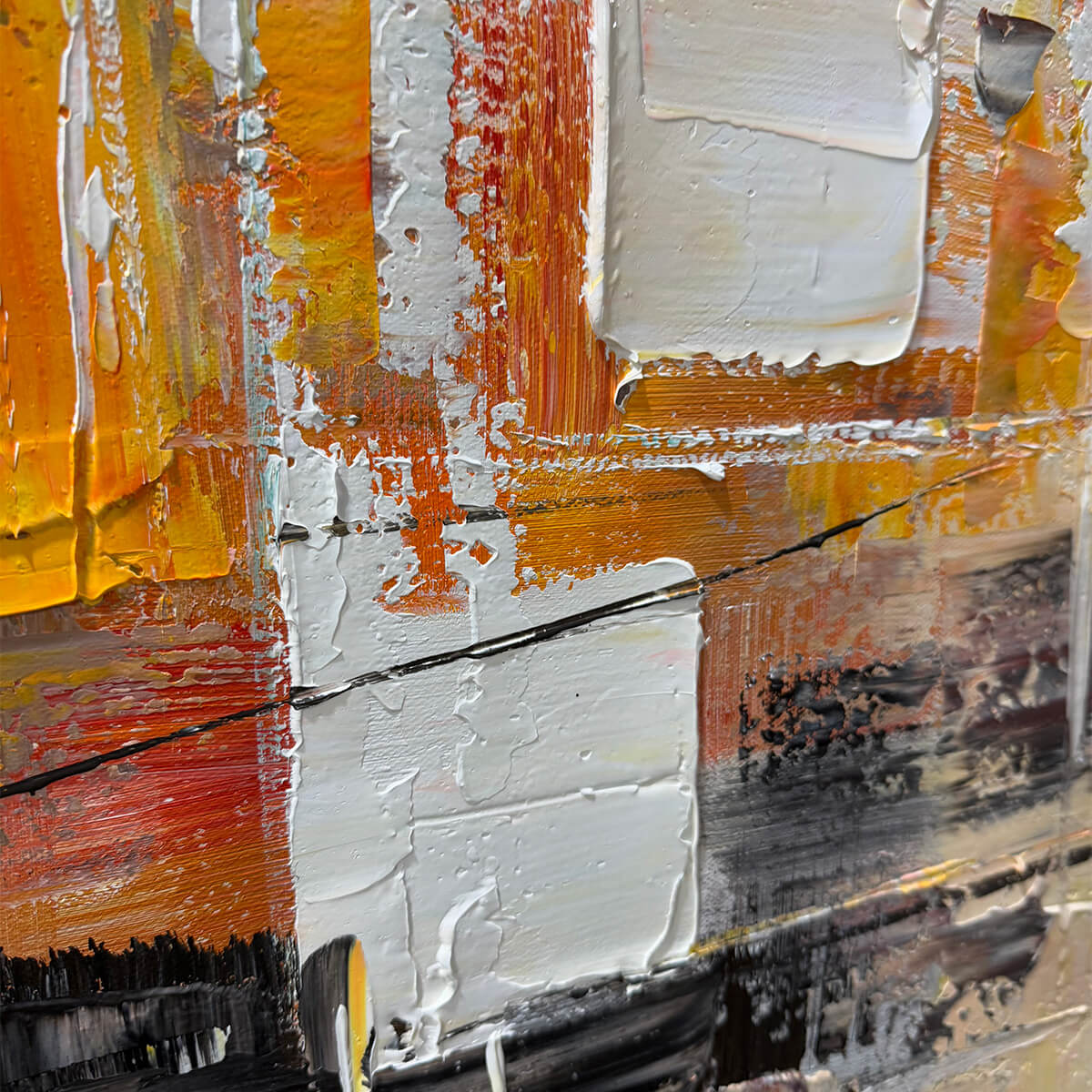 Colorful Abstract Painting, Textured Wall Art, Vertical Canvas, Modern Art