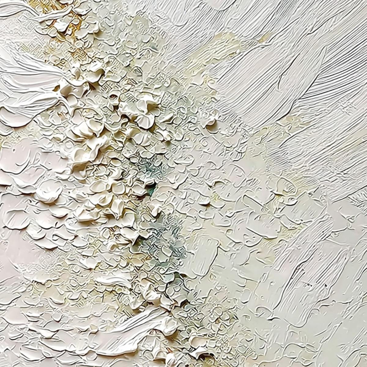 AEGEAN FOAM: Heavily Textured Wabi Sabi Abstract Painting