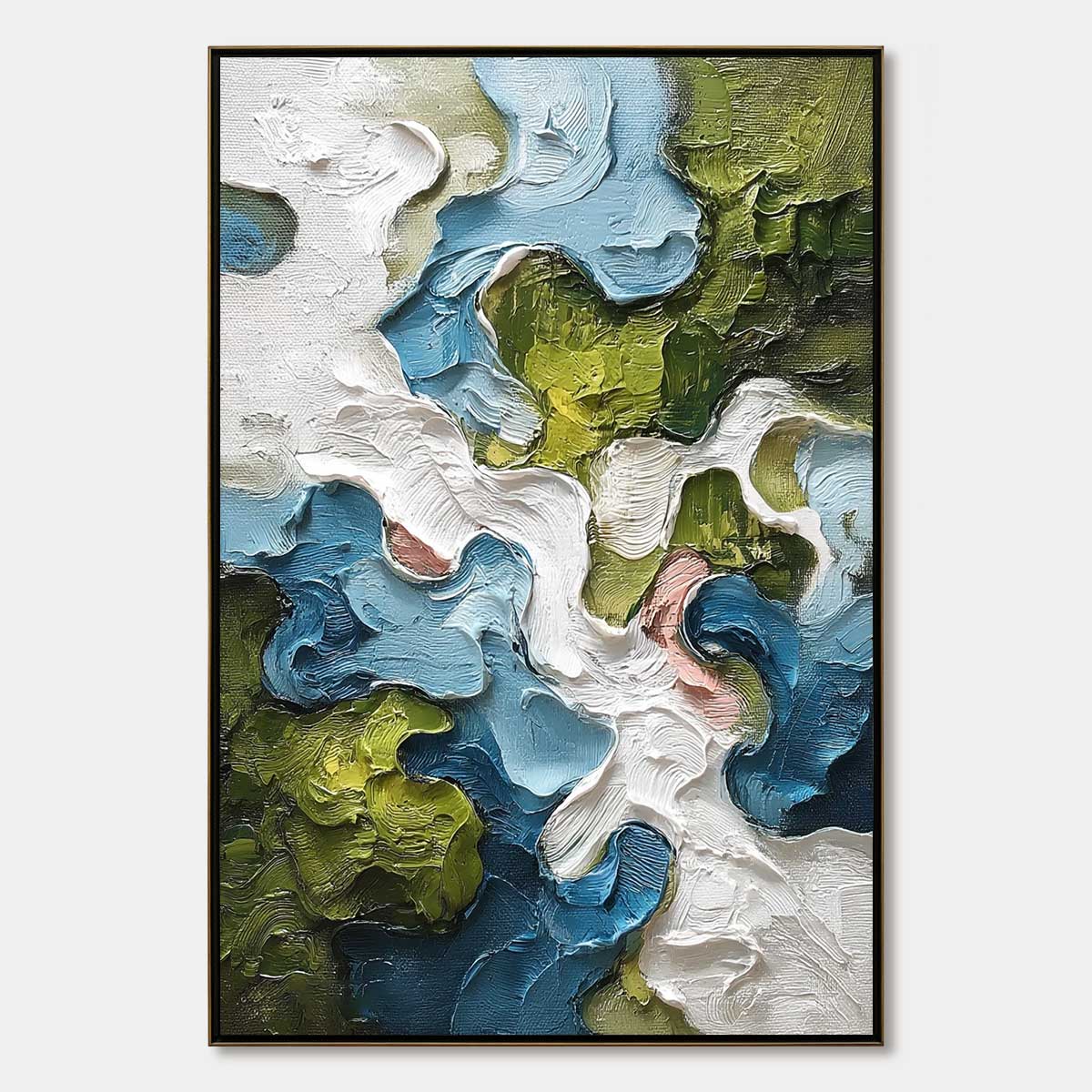 AERIALIS: Heavy Texture Abstract Landscape Oil Painting