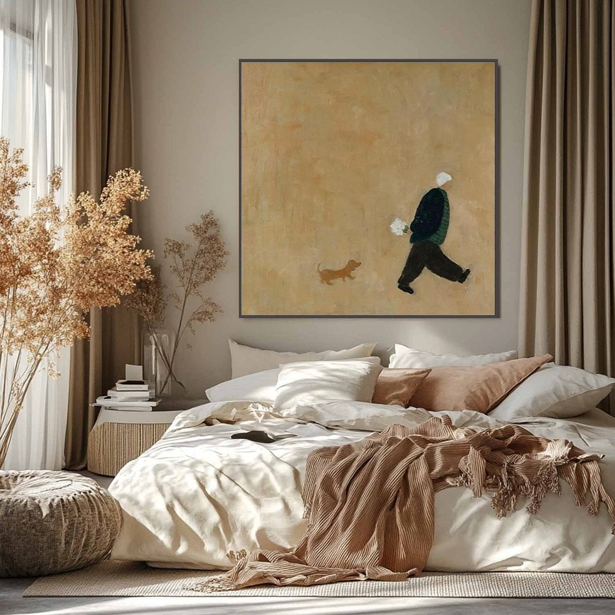 AFTERNOON_STROLL_Minimalist_Figurative_Oil_Painting