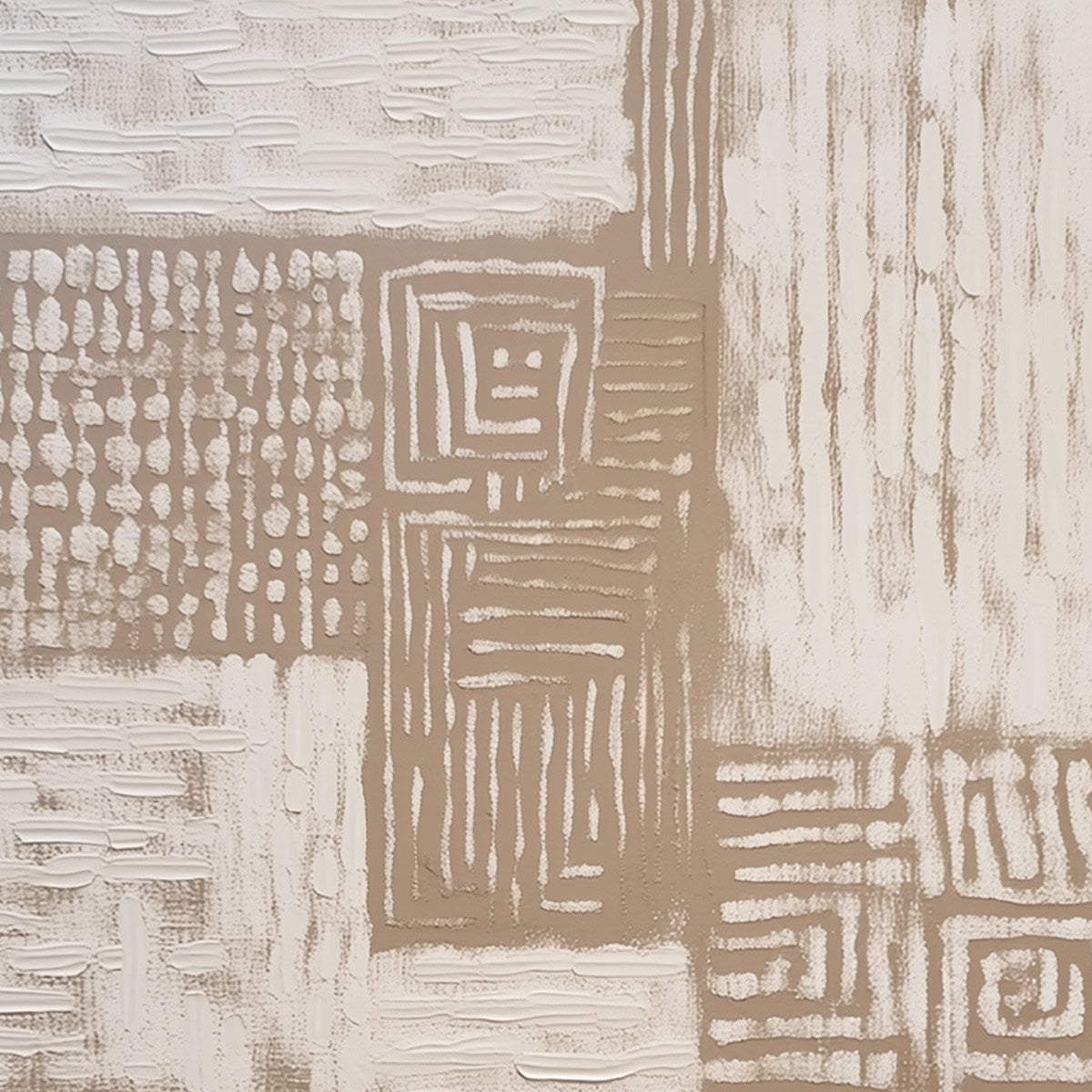 ANCIENT ECHOES: Textured Wabi Sabi Abstract Painting in Neutral Tones