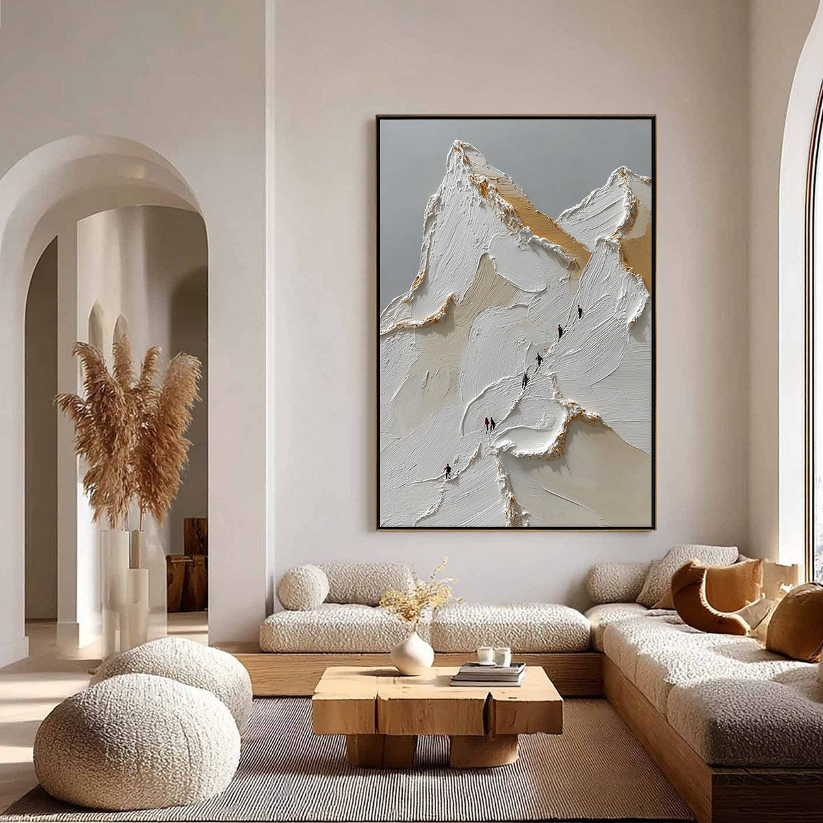 APEX: Textured Impasto Painting of a Mountain Ascent