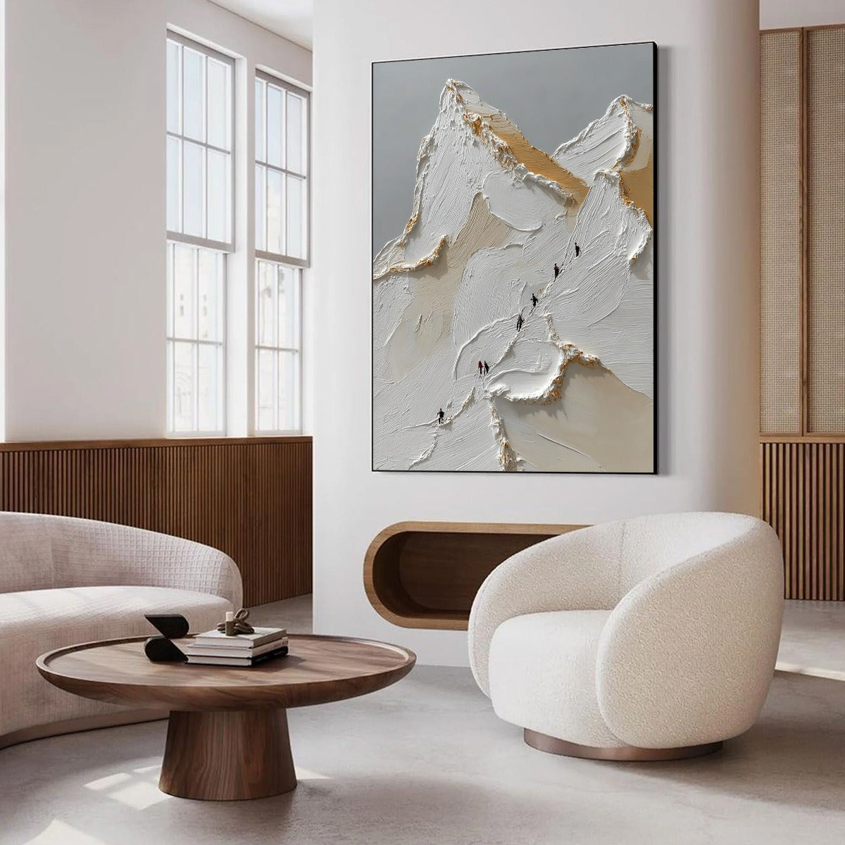 APEX: Textured Impasto Painting of a Mountain Ascent