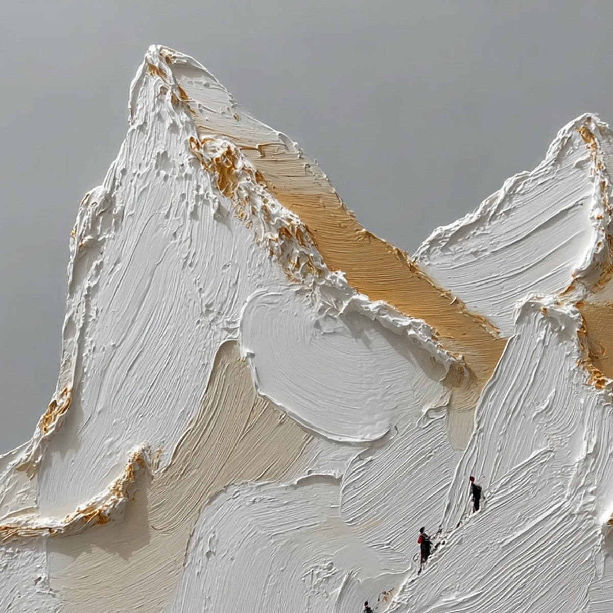 APEX: Textured Impasto Painting of a Mountain Ascent