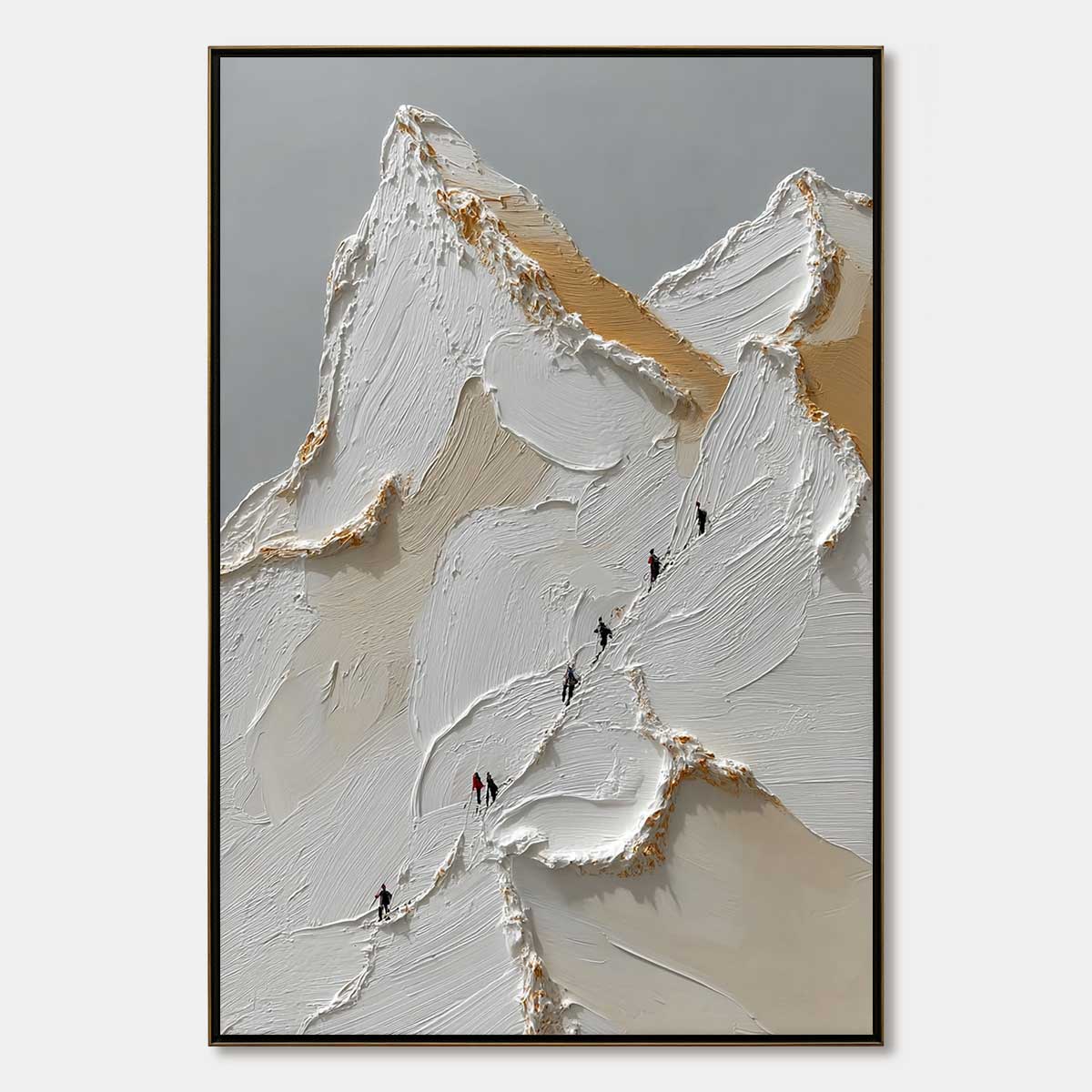 APEX: Textured Impasto Painting of a Mountain Ascent