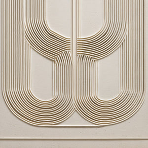 ARCADE: Textured Minimalist Architectural Abstract Painting