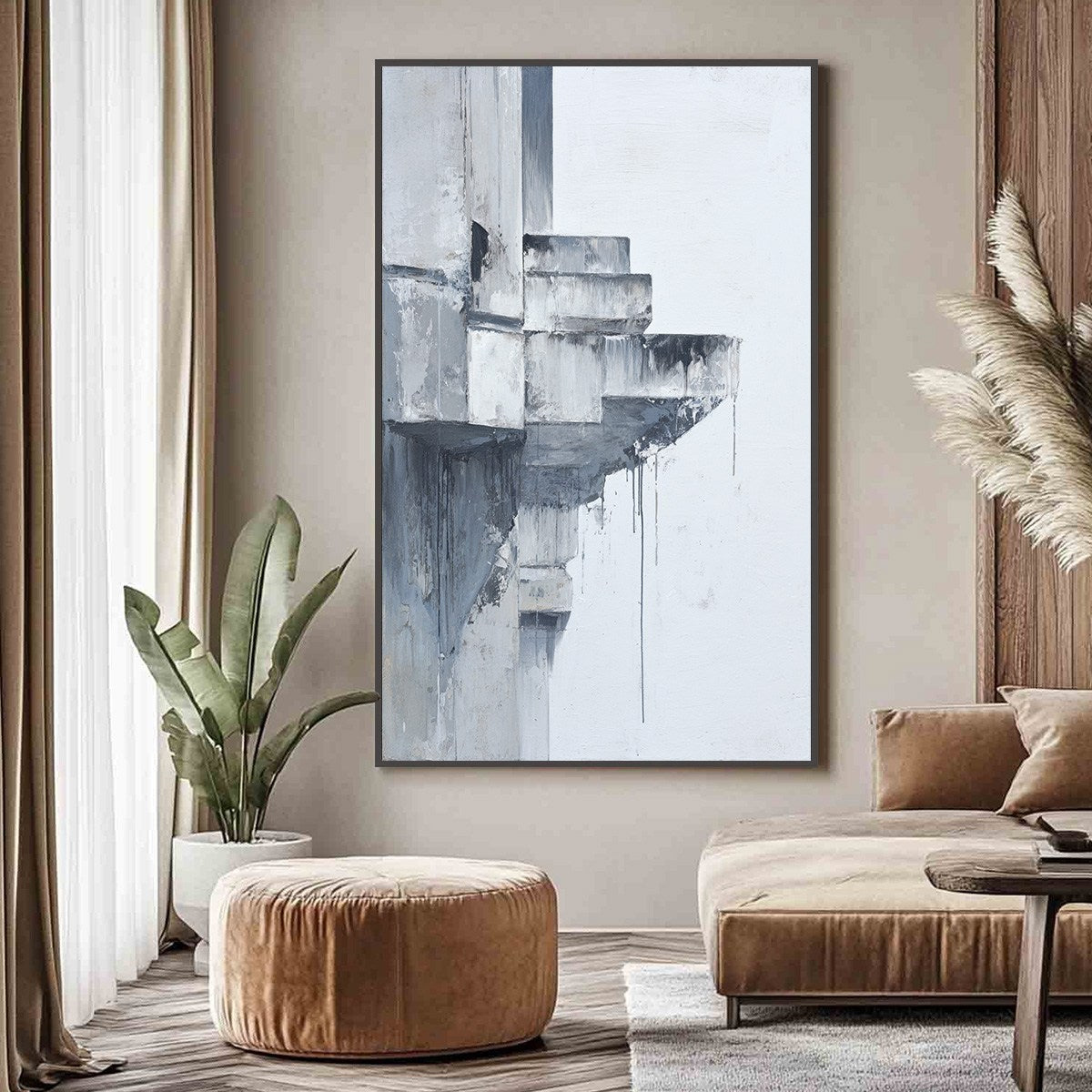 ASCENT: Minimalist Architectural Abstract Painting