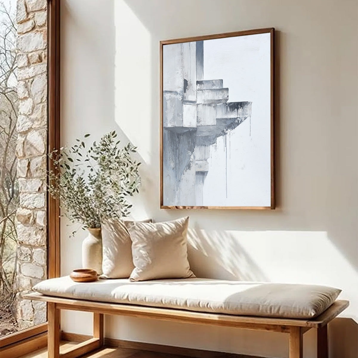 ASCENT: Minimalist Architectural Abstract Painting