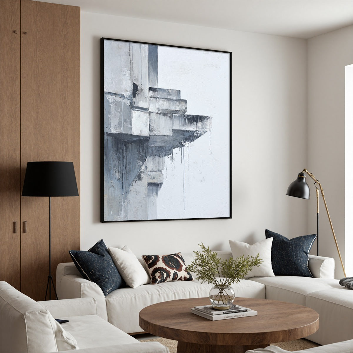 ASCENT: Minimalist Architectural Abstract Painting