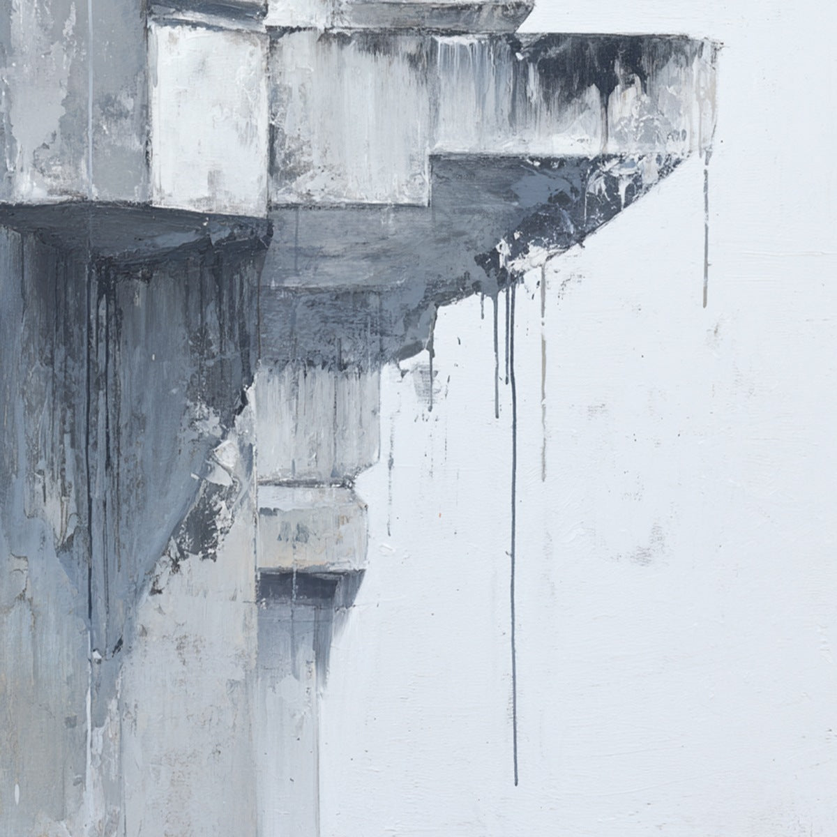 ASCENT: Minimalist Architectural Abstract Painting