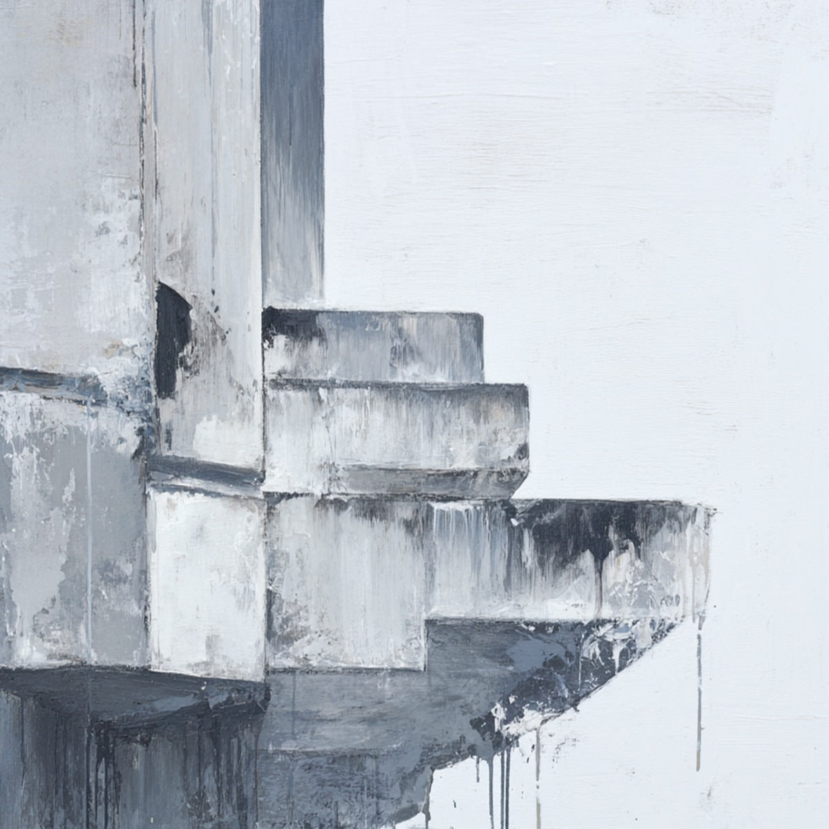 ASCENT: Minimalist Architectural Abstract Painting
