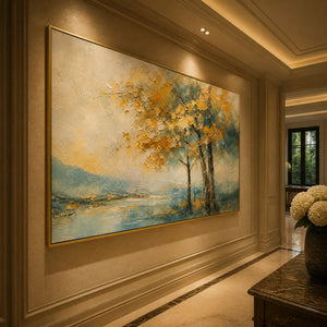 AUTUMN WHISPER: Soft Autumn Tree Landscape