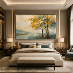 AUTUMN WHISPER: Soft Autumn Tree Landscape