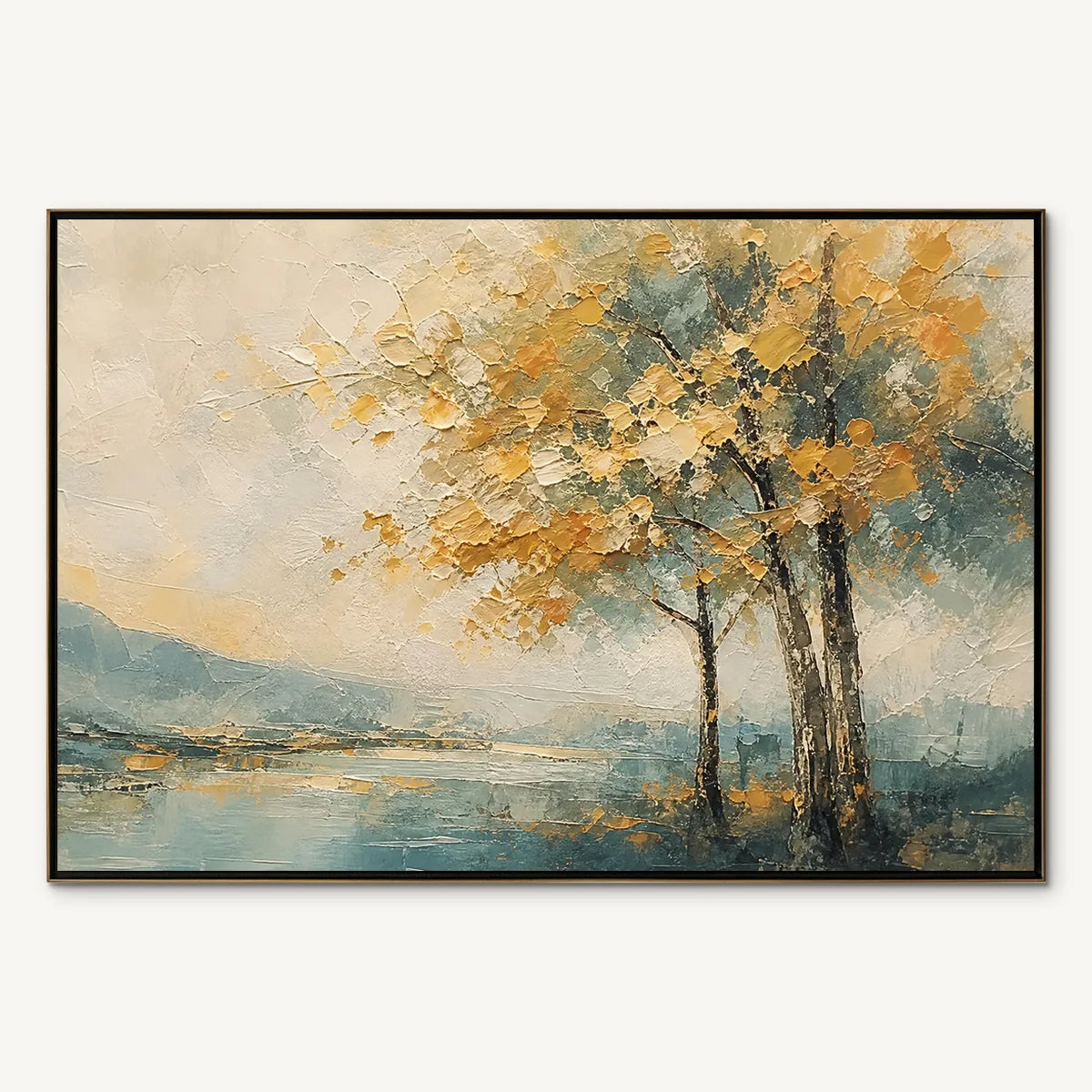 AUTUMN WHISPER: Soft Autumn Tree Landscape