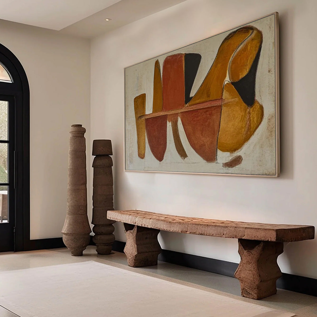 AUTUMN RHAPSODY: Abstract Impasto Palette Knife Oil Painting on Canvas