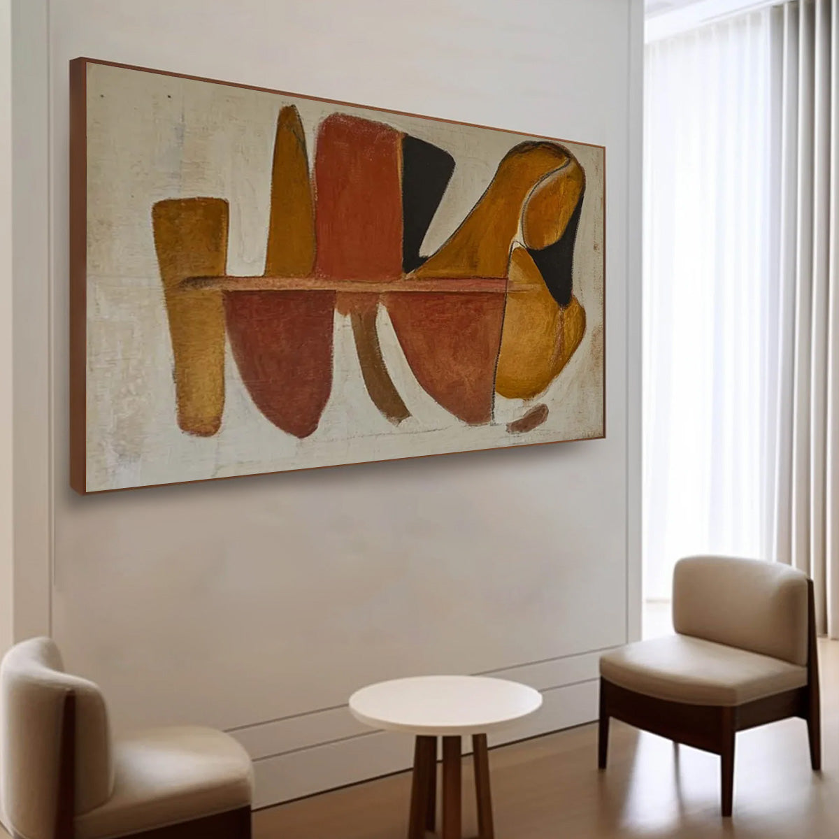 AUTUMN RHAPSODY: Abstract Impasto Palette Knife Oil Painting on Canvas