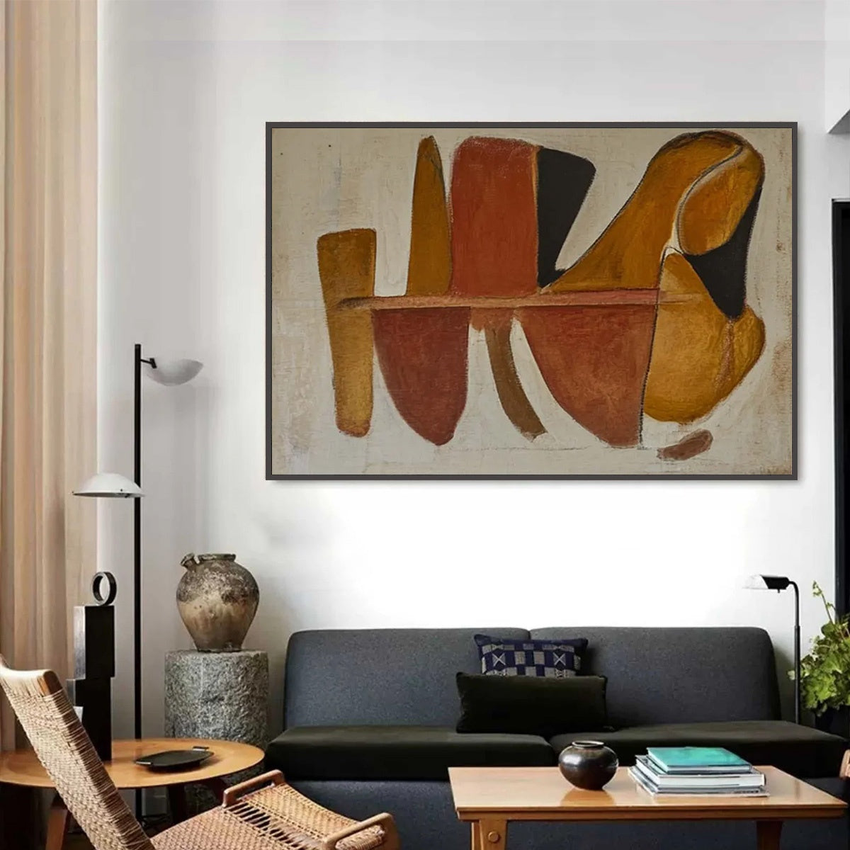 AUTUMN RHAPSODY: Abstract Impasto Palette Knife Oil Painting on Canvas