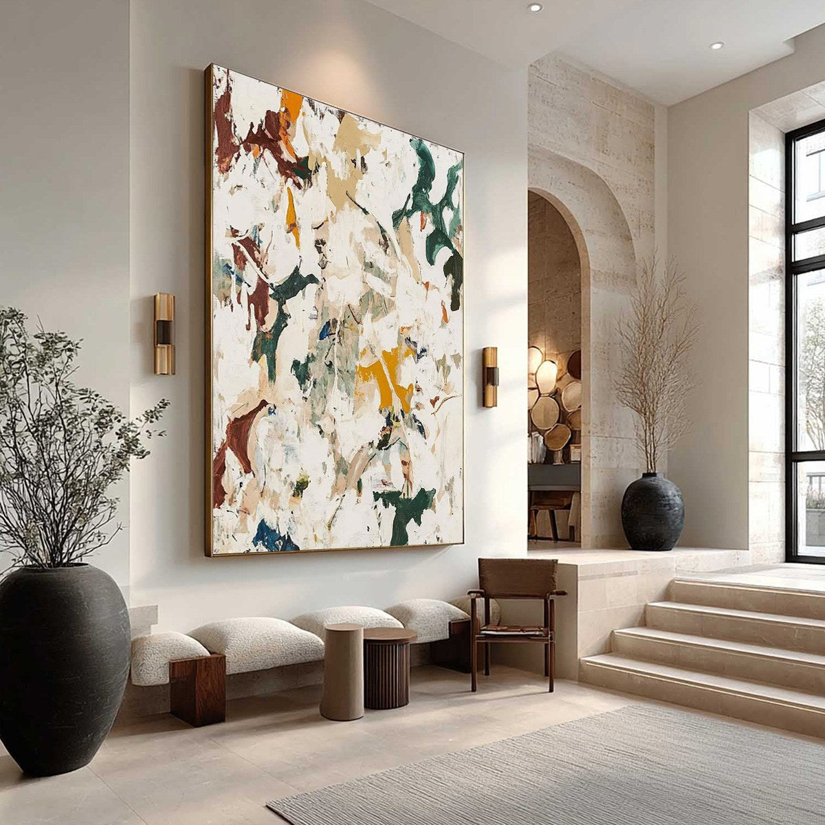 AUTUMN WHISPERS Textured Abstract Impasto Oil Painting