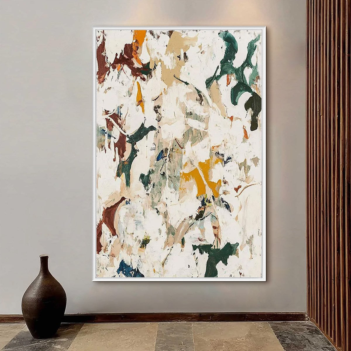 AUTUMN WHISPERS: Textured Abstract Impasto Oil Painting