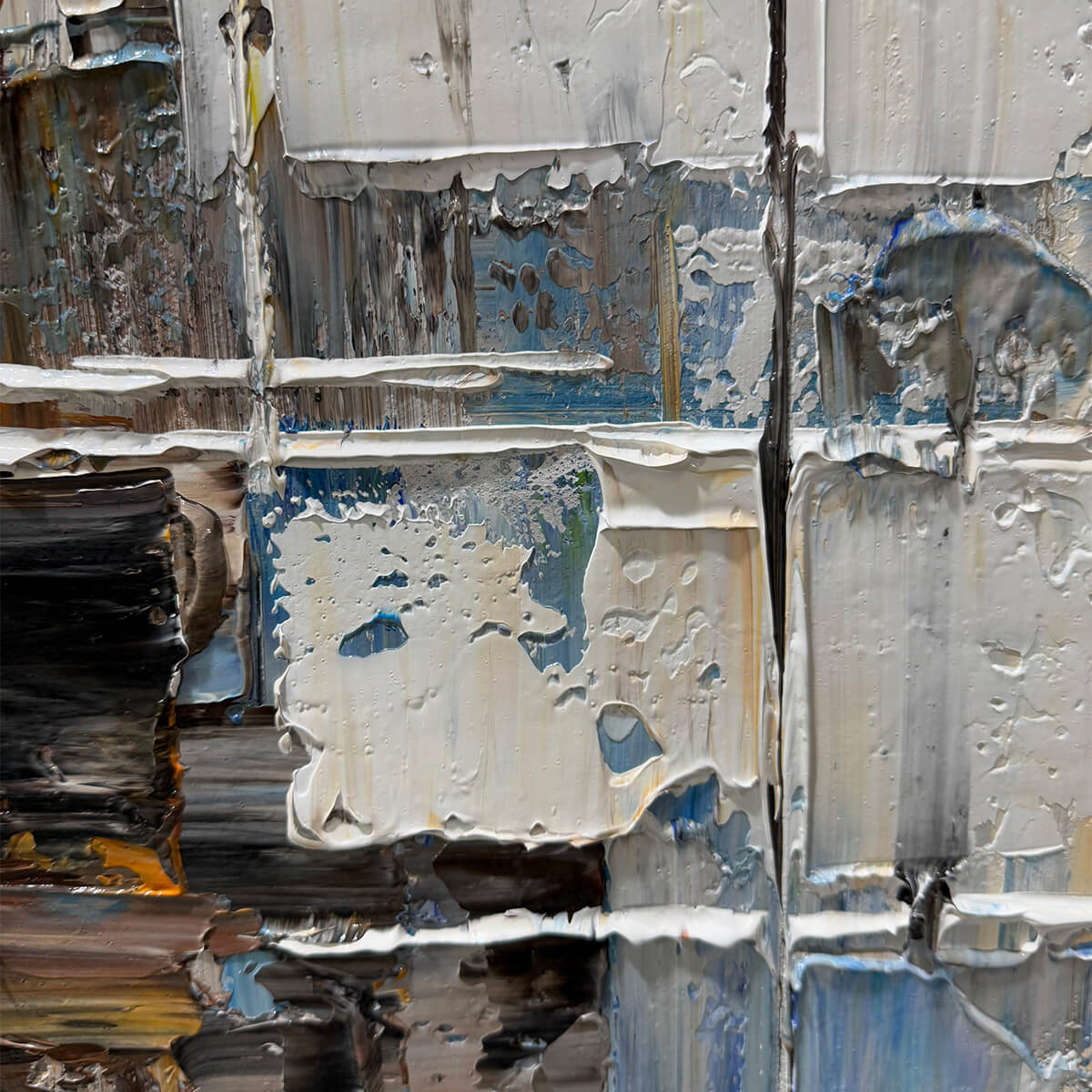 URBAN ABSTRACT: Beige Abstract Painting, Modern Wall Art, Textured Canvas, Vertical Artwork