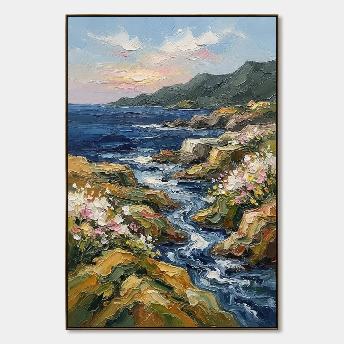 Valley Current hand-painted artwork