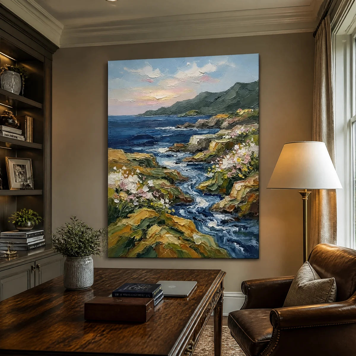 Valley Current in a refined office, frameless