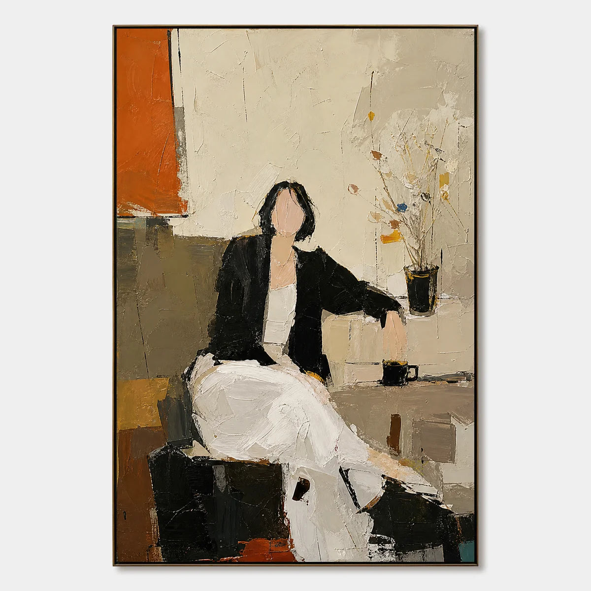 Quiet Interval hand-painted artwork