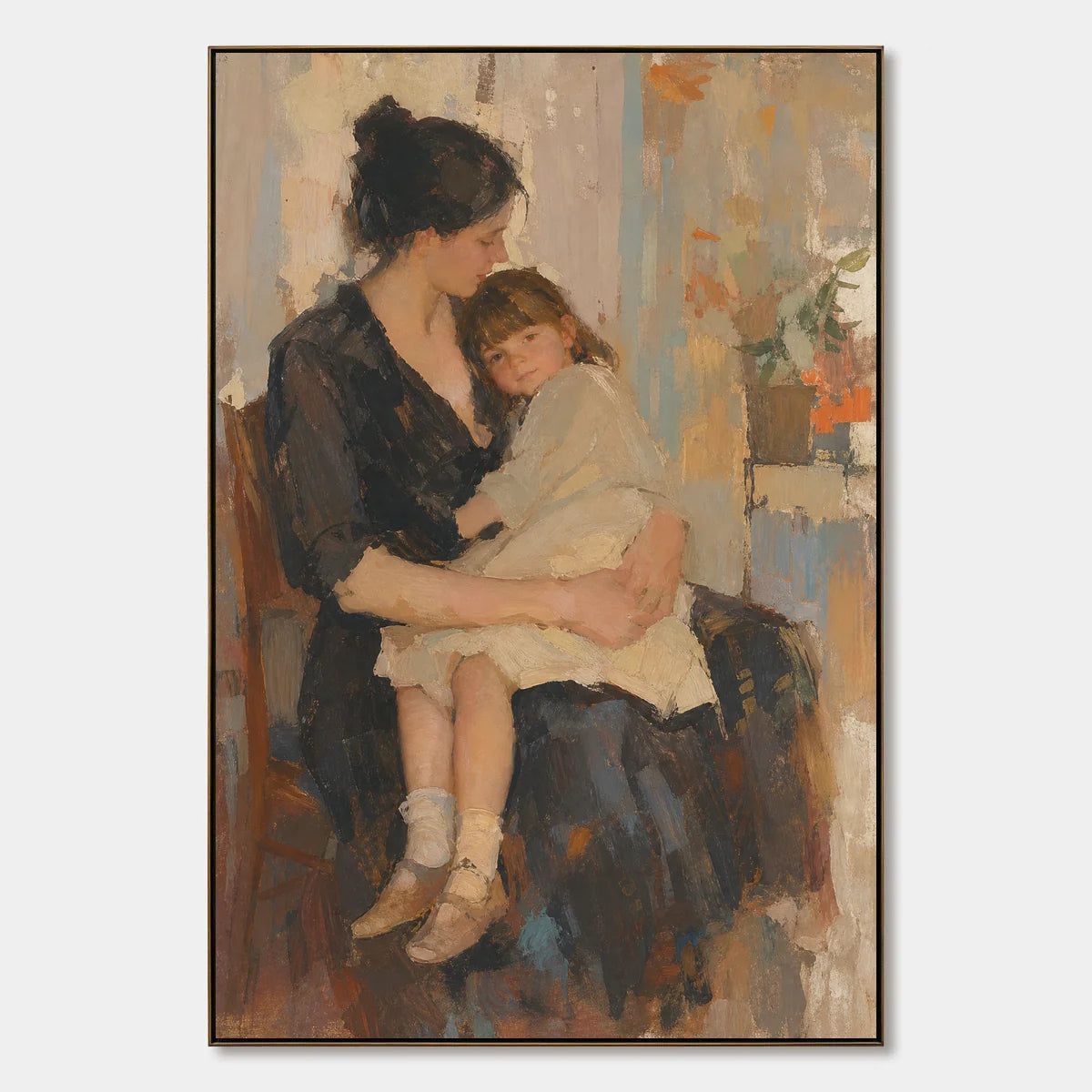 Held Close hand-painted artwork