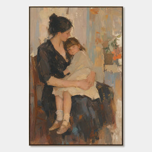 Held Close hand-painted artwork