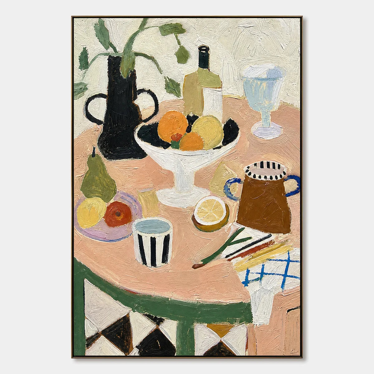 Tabletop Rhythm hand-painted artwork