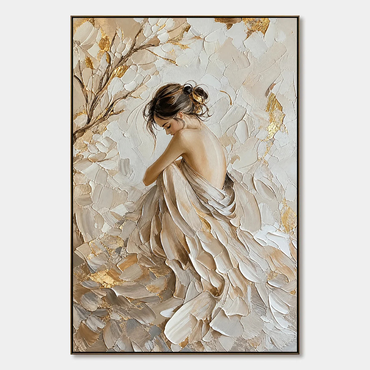 Ivory Reverie hand-painted artwork