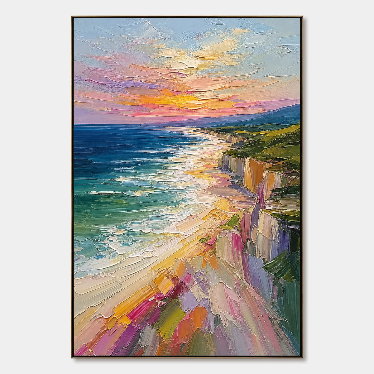 Prismatic Coast hand-painted artwork