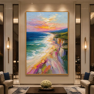Prismatic Coast in a refined hotel interior with wood frame