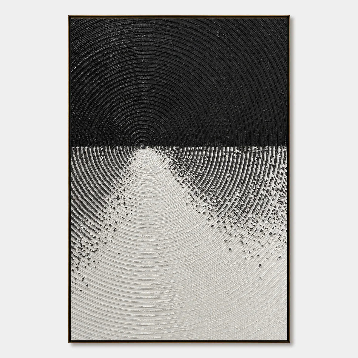 Monochrome Ascent hand-painted artwork