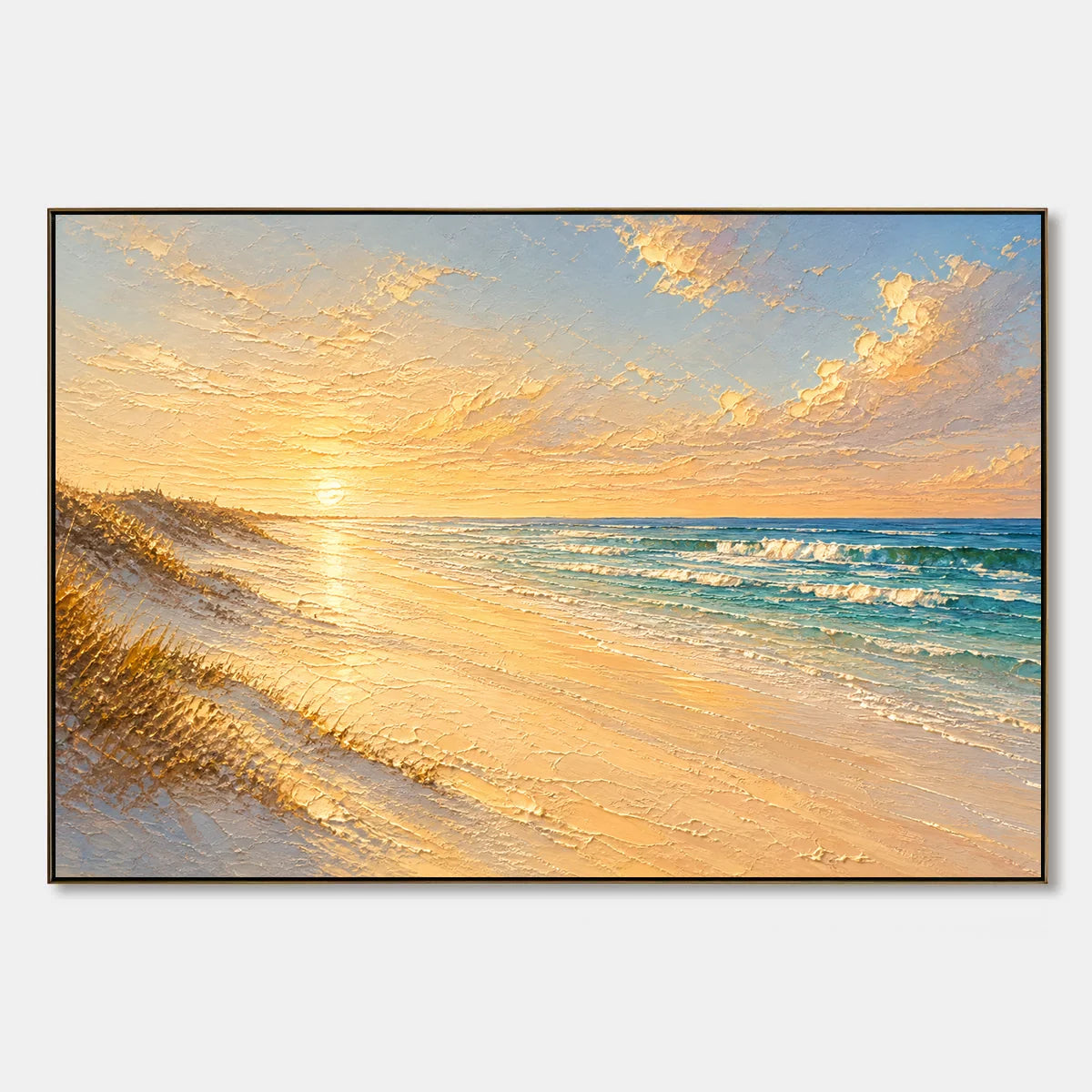 Gilded Shore hand-painted artwork
