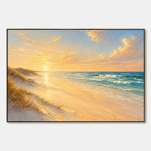Gilded Shore hand-painted artwork