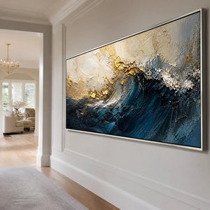 Gilded Deep in a refined entry hall with silver frame