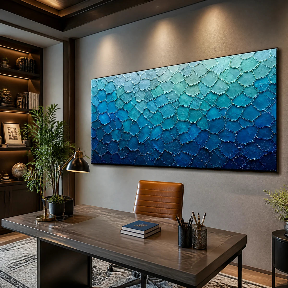 Azure Scale Field in a refined office, frameless