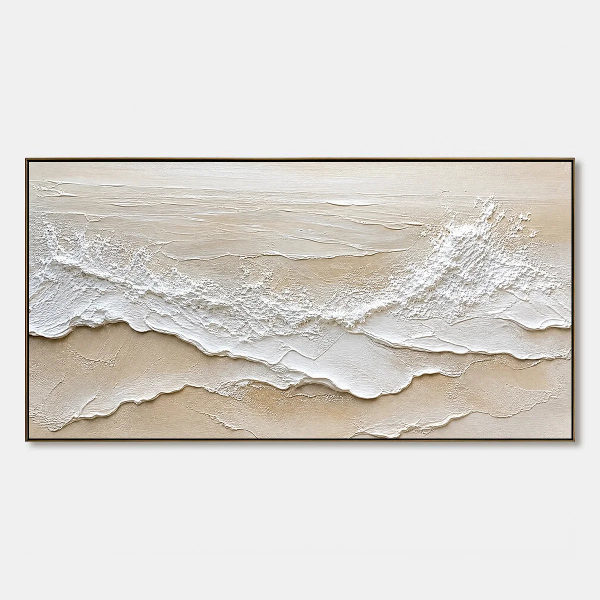 Ivory Strata hand-painted artwork