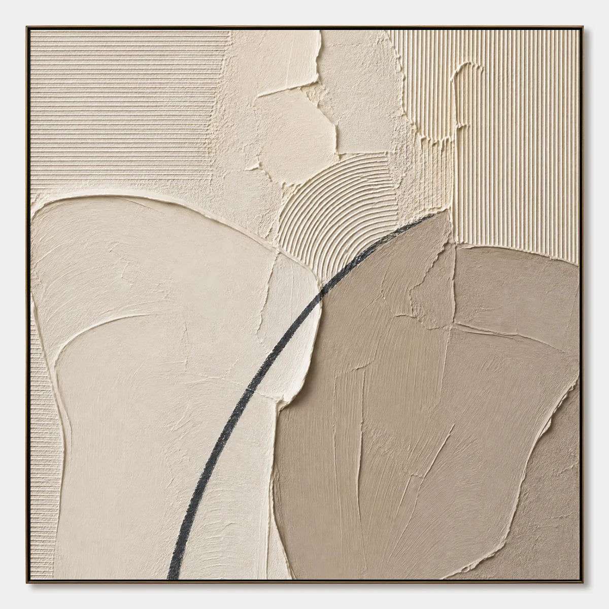 Quiet Contour hand-painted artwork