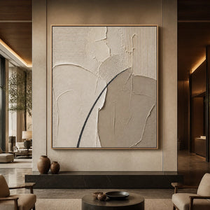 Quiet Contour in a refined hotel interior with wood frame
