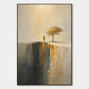 Golden Sentinel hand-painted artwork