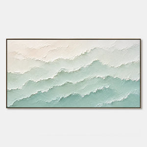 Mint Mist Ridges hand-painted artwork
