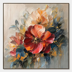Scarlet Bloom hand-painted artwork