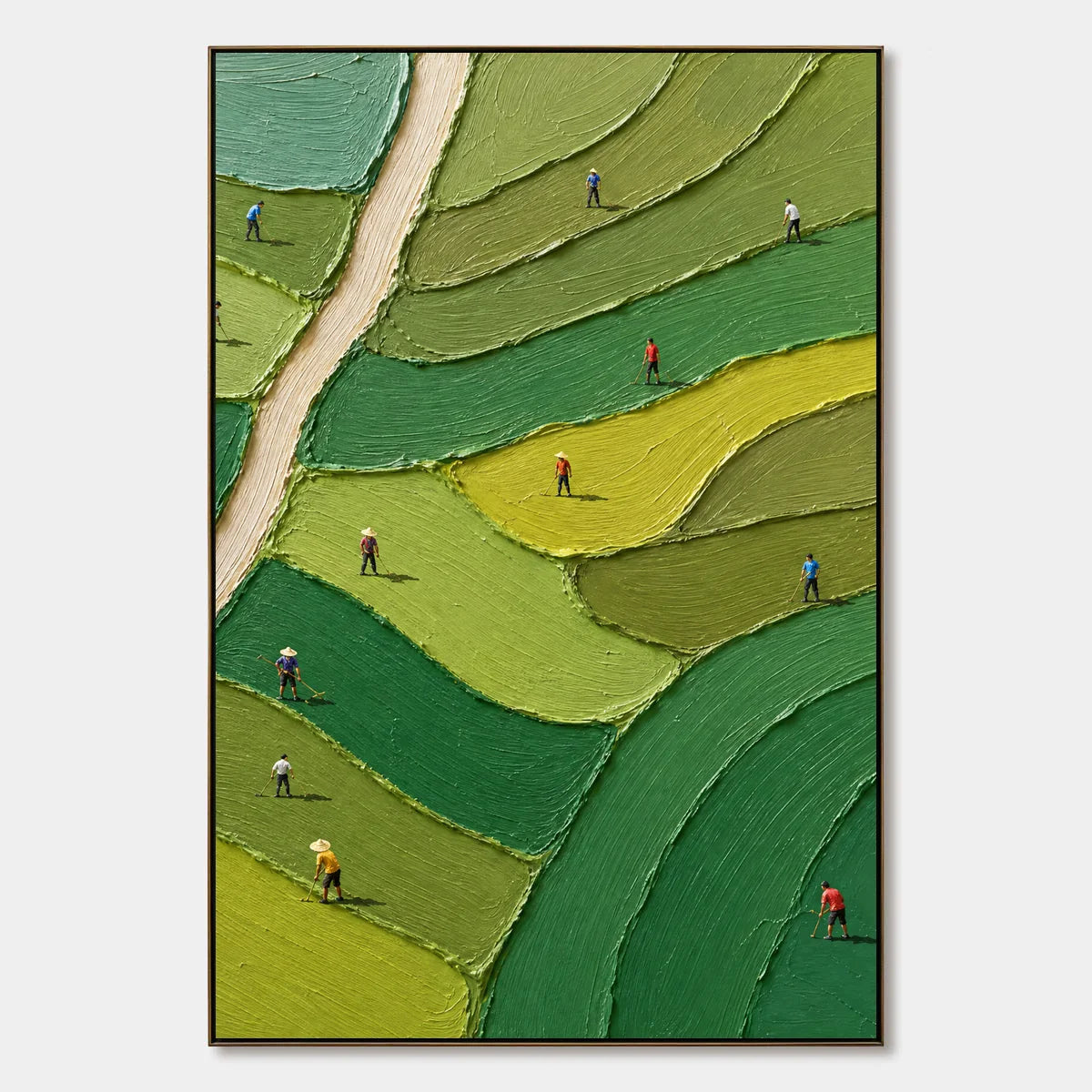 Fairway Patchwork hand-painted artwork